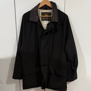 Loro Piana Black Trench Coat for Men